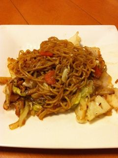 鶏そぼろ焼きそば-レシピのメイン写真