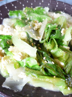 レタスと豆腐のごま炒め-レシピのメイン写真