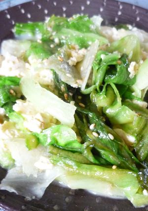 レタスと豆腐のごま炒め-レシピのメイン写真