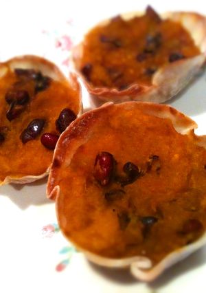 餃子の皮でかぼちゃとあずきのタルト-レシピのメイン写真