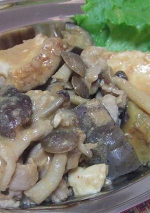 簡単韓国料理☆豚きのこ&厚揚げのポックン-レシピのメイン写真