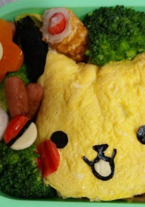 ピカチュウのオムそば弁当（キャラ弁）-レシピのメイン写真