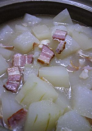 冬瓜とベーコンのスープ煮-レシピのメイン写真