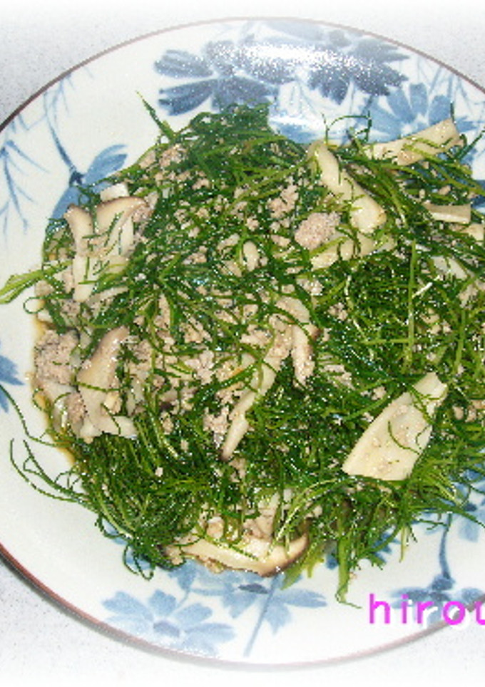おかひじきとエリンギの炒め物-レシピのメイン写真