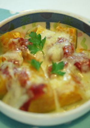 こどもに大人気！簡単かぼちゃのチーズ焼き-レシピのメイン写真