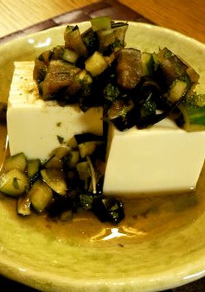 なすときゅうりの香味だし漬け・冷奴のせ-レシピのメイン写真
