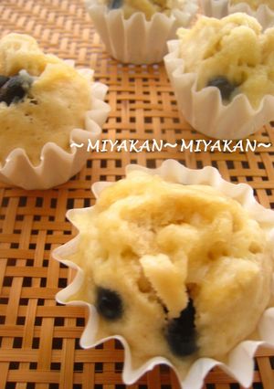 黒豆とチーズの蒸しパン-レシピのメイン写真