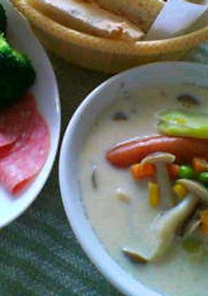スキムミルクと野菜のスープ-レシピのメイン写真