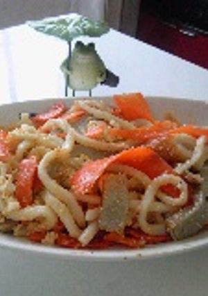 海と大地の卵野菜焼きうどん-レシピのメイン写真