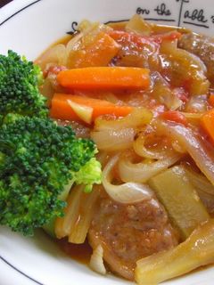 ミートボールトマト煮込み-レシピのメイン写真