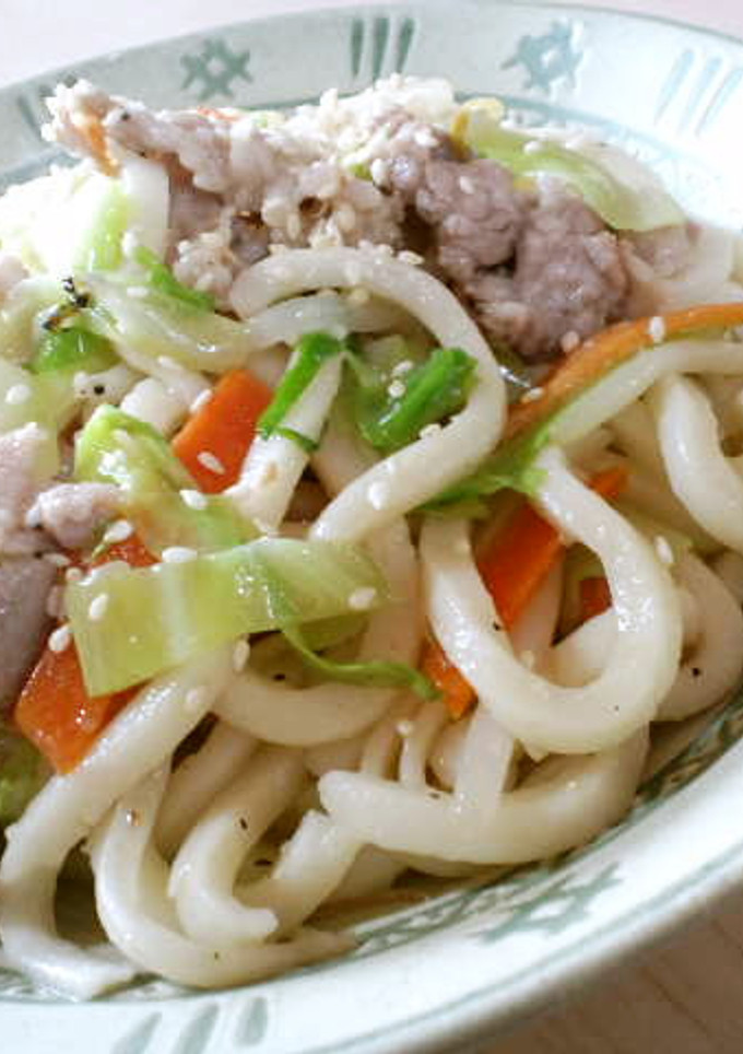 屋台的☆我が家の旨ぁな焼きうどん-レシピのメイン写真