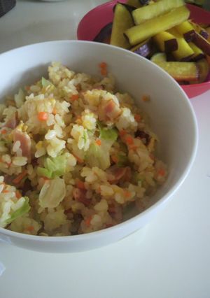 野菜の切れはしはチャーハンに☆-レシピのメイン写真