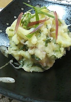 ﾉﾝｵｲﾙ!大葉と茗荷のﾎﾟﾃﾄｻﾗﾀﾞ-レシピのメイン写真