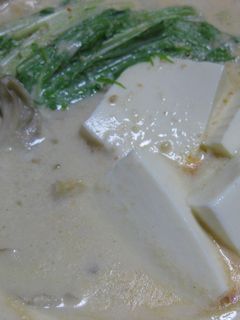 豆乳鍋(1人用)-レシピのメイン写真