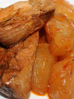 大根と豚バラ肉のコチジャン煮込み-レシピのメイン写真