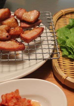 韓国風♪豚焼肉♪おつまみ♡サムギョプサル-レシピのメイン写真