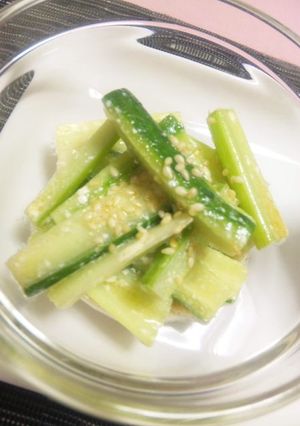 ＊セロリと胡瓜の胡麻マヨポン和え＊-レシピのメイン写真