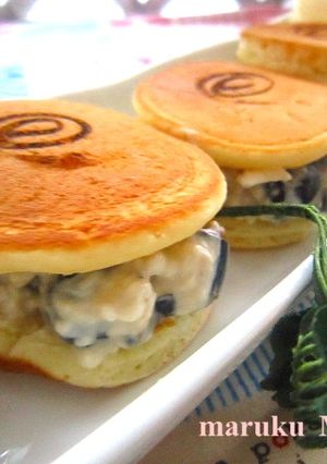黒豆&クリームチーズのコインパンケーキ-レシピのメイン写真