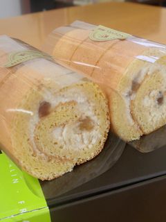 卵1個のロールケーキ(マロン風味)-レシピのメイン写真