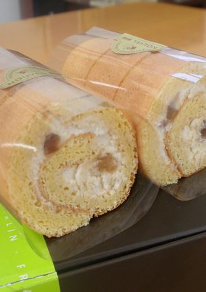 卵1個のロールケーキ（マロン風味）-レシピのメイン写真