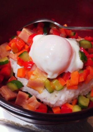 野菜たっぷり卵かけご飯-レシピのメイン写真