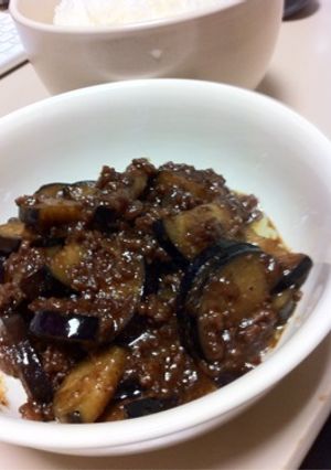 茄子とひき肉の甘味噌炒め-レシピのメイン写真