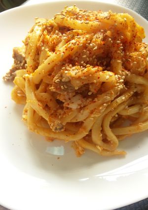 ♥キムチうどん♥-レシピのメイン写真