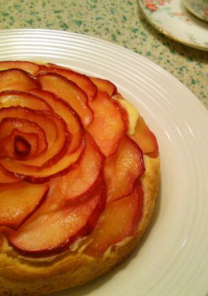 ✿真っ赤なお花のりんごケーキ✿-レシピのメイン写真