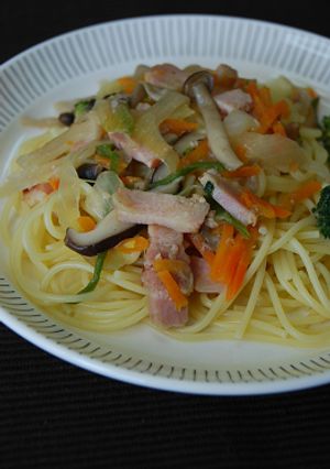 野菜ときのこたっぷり和風スパゲティー-レシピのメイン写真