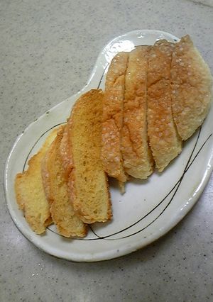 トースターで簡単メロンパンラスク-レシピのメイン写真