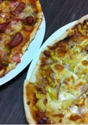 HBで楽ちん♪2種類のおうちピザ☆-レシピのメイン写真