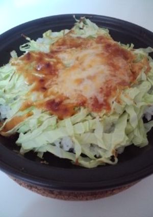 1人お昼ごはん☆キャベツの味噌マヨドリア-レシピのメイン写真