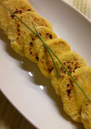チーズinおからのカレー風味お焼き♪-レシピのメイン写真