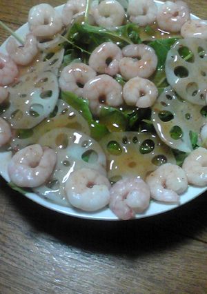 レンコンとエビのピリ辛サラダ-レシピのメイン写真