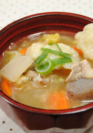 野菜たっぷり！すいとん入り★けんちん汁-レシピのメイン写真