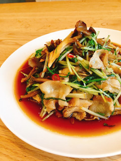 豚バラ肉・舞茸・水菜のバルサミコ炒め-レシピのメイン写真