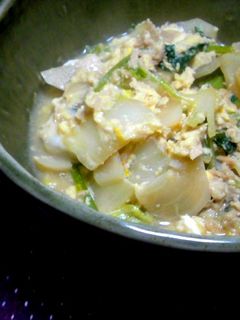 かぶとツナの中華風卵とじ-レシピのメイン写真