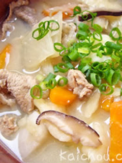 便秘解消★だんご汁-レシピのメイン写真