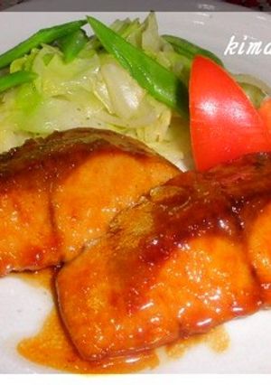 はまちのバター風味照り焼き♪-レシピのメイン写真