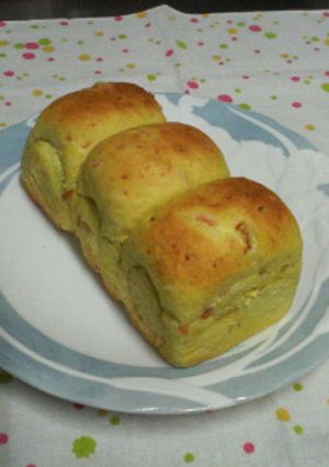 パウンド型で☆カレーハムマヨミニ食パン♪-レシピのメイン写真