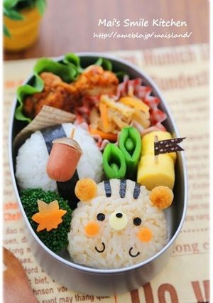 コロコロ♪リスちゃん＊キャラ弁-レシピのメイン写真