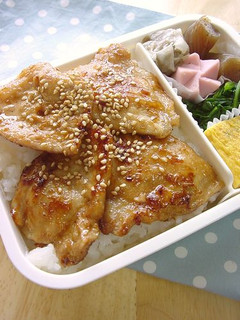 豚肉の生姜味噌焼き弁当。-レシピのメイン写真