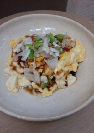 スピードメニュー★卵と豆腐の中華風-レシピのメイン写真