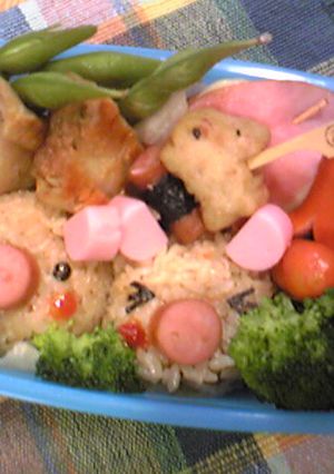 弁当・豚おにぎり-レシピのメイン写真