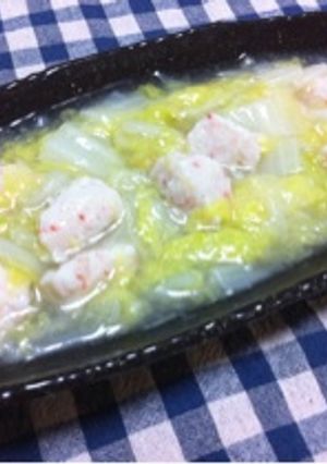 トロトロ白菜とカニすり身の白いあんかけ*-レシピのメイン写真