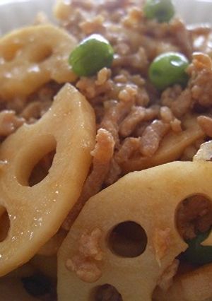 れんこんの肉そぼろきんぴら-レシピのメイン写真