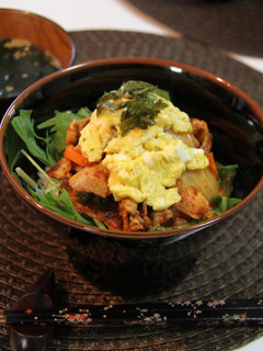 うまうま♪豚キムチ丼-レシピのメイン写真