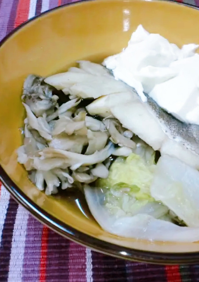 舞茸必須☆鱈と白菜のスープ煮〜柚子胡椒〜-レシピのメイン写真
