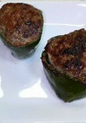 ちょっと変わった形の"ピーマンの肉詰め"-レシピのメイン写真