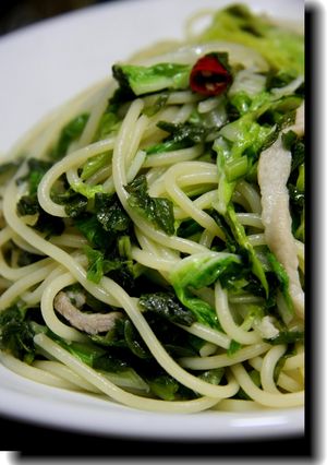 ちょっと酸っぱくなった漬物パスタ-レシピのメイン写真